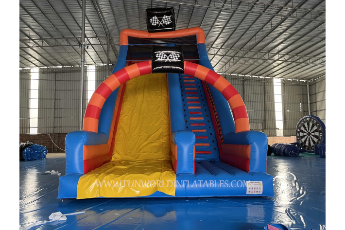 Inflatable race track theme with Slide FWS425