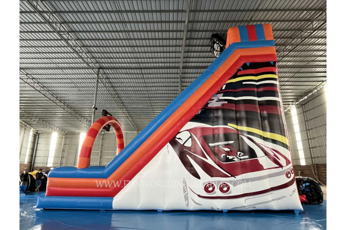 Inflatable race track theme with Slide FWS425