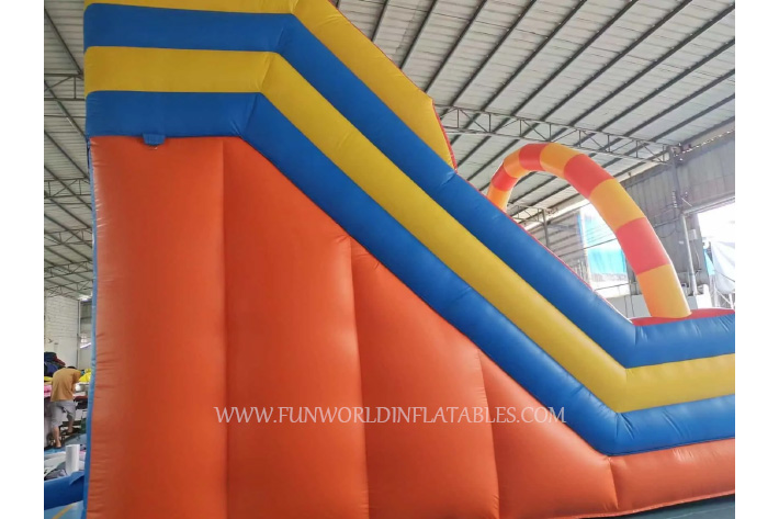 Color Dry Slide Inflatable with Arch FWS424