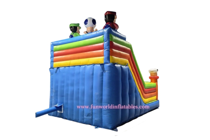 Mario Inflatable Custom Bouncy House With Slide FWD299