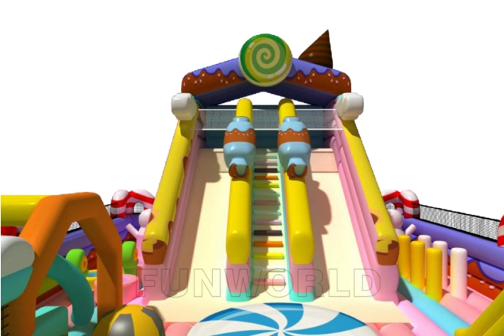 Small Candy Inflatable Bouncer Castle Game For Kids FWND42