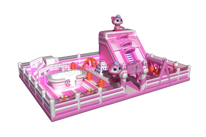 Pink Color Kids Amusement Soft Play FWND51