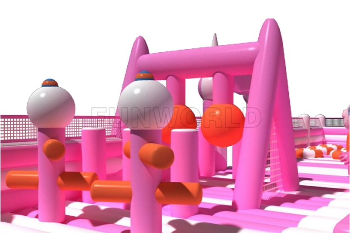 Pink Color Kids Amusement Soft Play FWND51