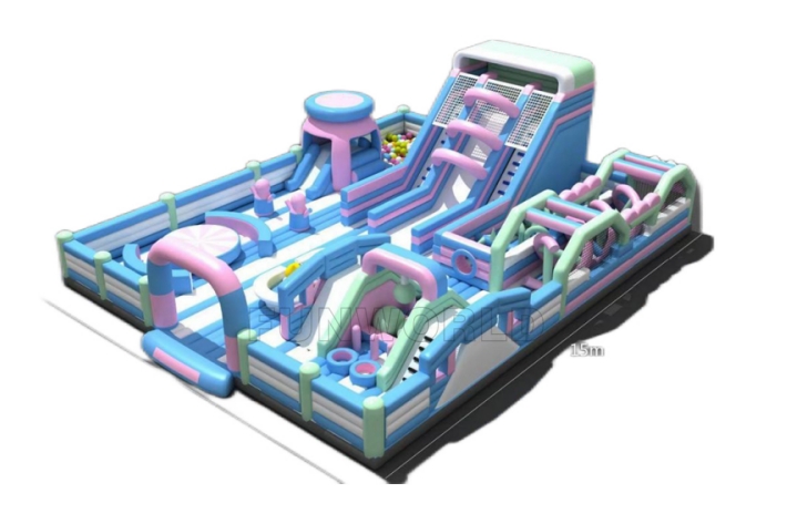 Large Inflatable Fun City Amusement Park Jumping Castle FWND68