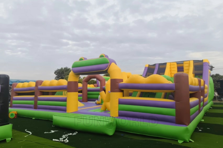 Inflatable Structure Slide Obstacles Course FWND72