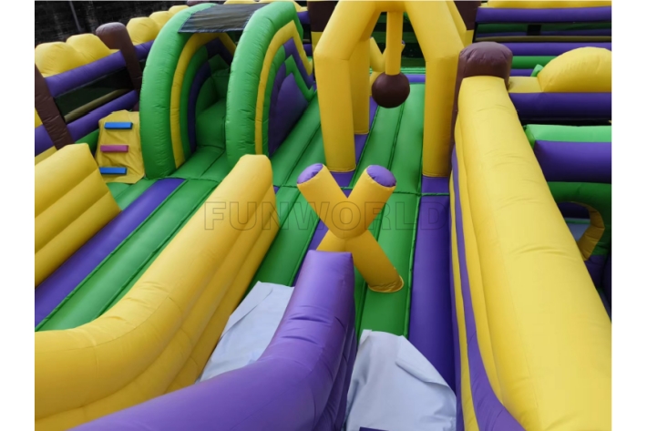 Inflatable Structure Slide Obstacles Course FWND72