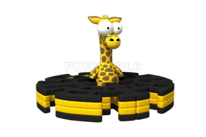 Zebra Panda Giraffe Bear Elephant Round Fun City FWND78